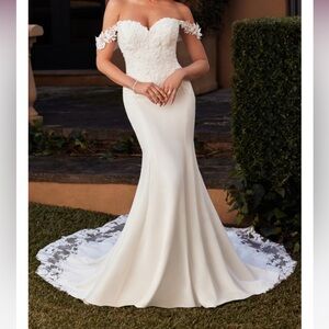 *NEW* Sophia Tolli Ivory Wedding Dress Y3113 Size 8